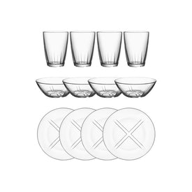 Bruk Twelve-Piece Brunch Set - Clear