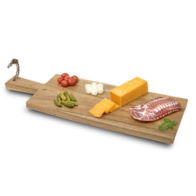 23" Acacia Wood Paddle Board Serving Tray
