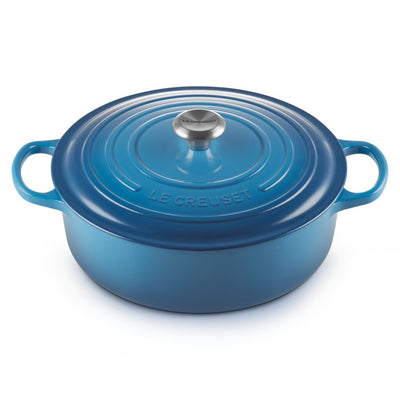 Signature 6.75-Quart Enameled Cast Iron Wide Round Oven - Marseille