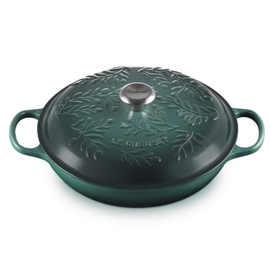 Olive Branch Collection 3.5-Quart Round Braiser with Lid - Artichaut