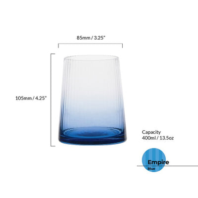 Empire Blue Highball Tumblers Set of 2
