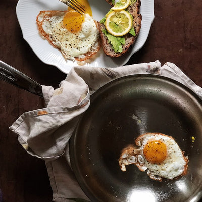 Atlantis Proline 9.4" Stainless Steel Fry Pan