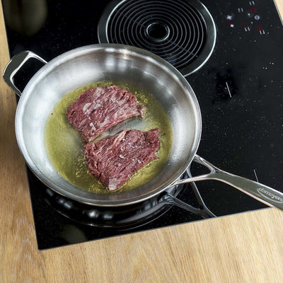 Atlantis Proline 11" Stainless Steel Fry Pan with Helper Handle