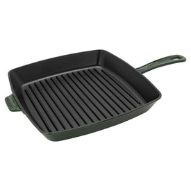 12" Cast Iron Square Grill Pan - Basil