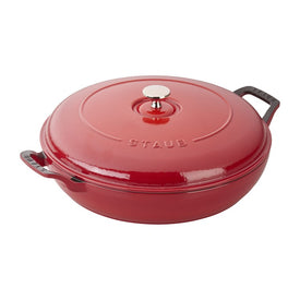 3.5-Quart Cast Iron Braiser - Cherry