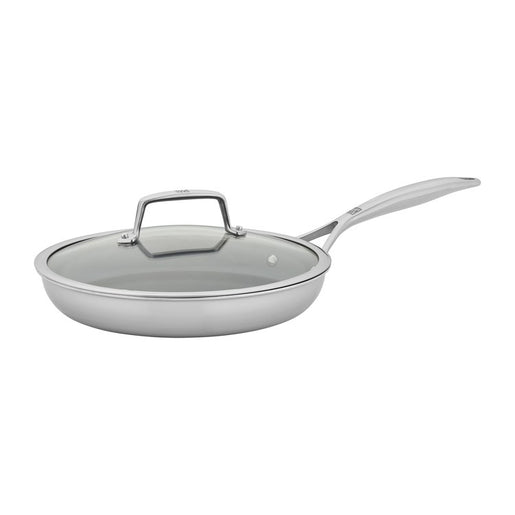 Energy Plus 10" Stainless Steel and Ceramic Nonstick Fry Pan with Lid