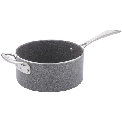 Vitale 4-Quart Nonstick Aluminum Saucepan with Helper Handle and Lid