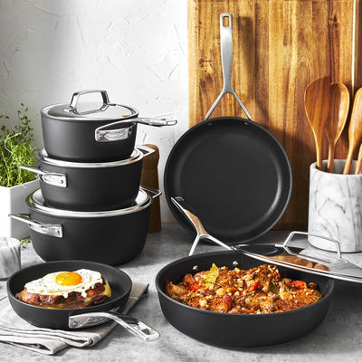 AluPro Ten-Piece Nonstick Aluminum Cookware Set