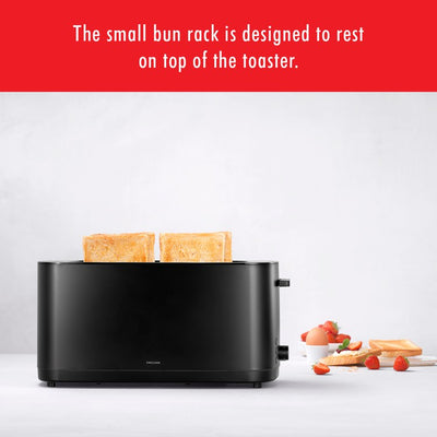 Enfinigy Toaster Long Bun Warmer - Black