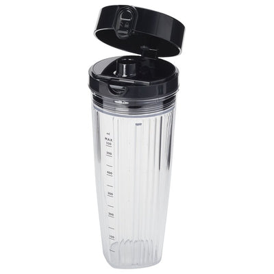 Enfinigy Personal Blender Jar with Drinking Lid and Vacuum Lid - Black