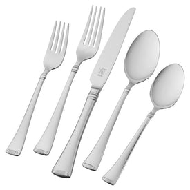 Angelico 20-Piece 18/10 Stainless Steel Flatware Set - Silver