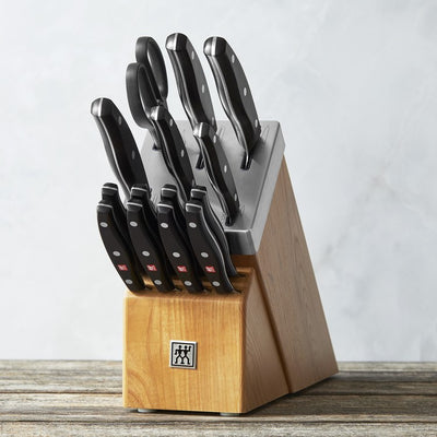 Twin Signature 15-Piece Self-Sharpening Knife Block Set - Natural