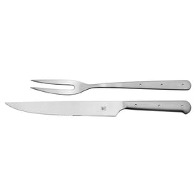 Porterhouse Two-Piece Stainless Steel Carving Knife Gift Set with Fork in Red Presentation Box