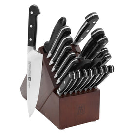 Pro 22-Piece Knife Block Set with Forged Steak Knives