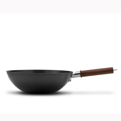 Dragon 12" Carbon Steel Wok with Lid