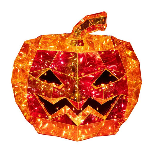 200-Light Orange Micro LED Holographic Jack-O'-Lantern