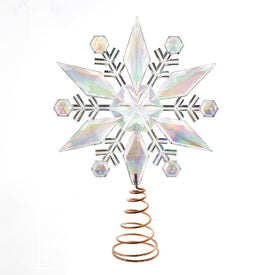 Iridescent Snowflake Tree Topper
