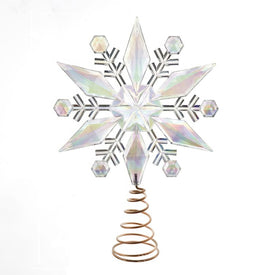 Iridescent Snowflake Tree Topper