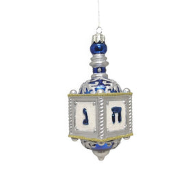5" Noble Gems Dreidel, Glass Ornament