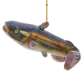6.25" Noble Gems Catfish, Glass Ornament