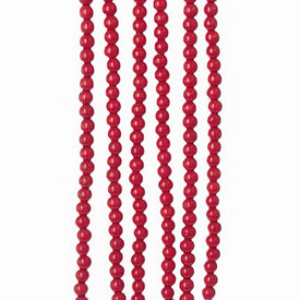 9' Red 1/2" Wooden Bead Garland