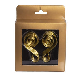 Gold Wire Ornament Hooks 30-Piece Set