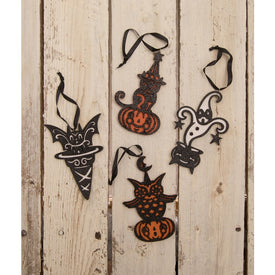 Halloween Character Ornaments Set of 4