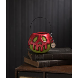 Small Green Apple with Red Poison Bucket