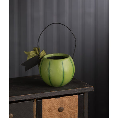 Small Green Pumpkin Bucket