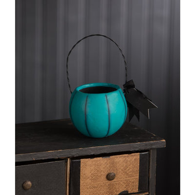 Small Blue Pumpkin Bucket
