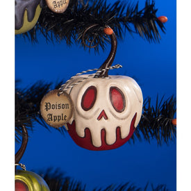 Red Apple with White Poison Mini Ornament