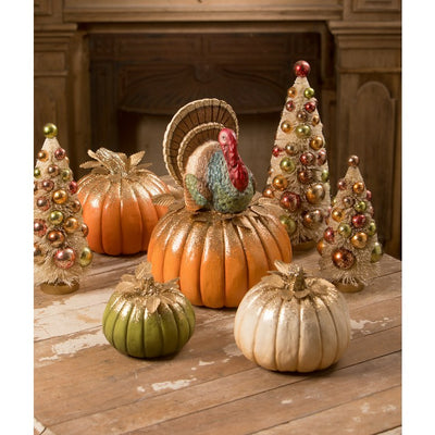 Traditional Turkey On Pumpkin