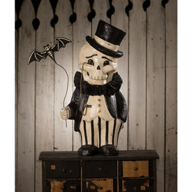 Dapper Desmond Skelly Large Paper Mache Figurine