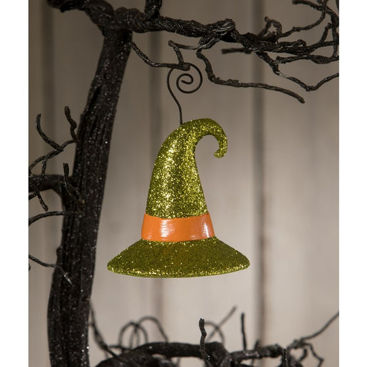 Witch Hat Green Ornament/Place Card Holder