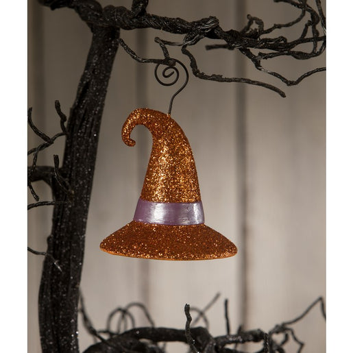 Witch Hat Orange Ornament/Place Card Holder