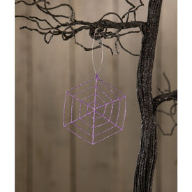 Purple Web Ornament