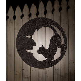 Cat In Moon Silhouette
