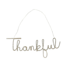 Thankful Large Wire Word