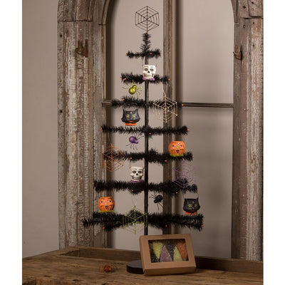 Pop Up Skelly Paper Mache Figurine