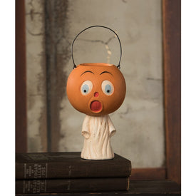 Vintage Scared Pumpkin Ghost