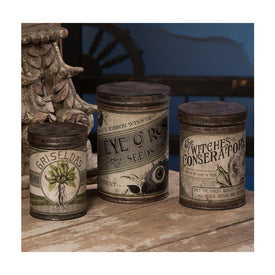 Witch's Conservatory Canisters Set of 3