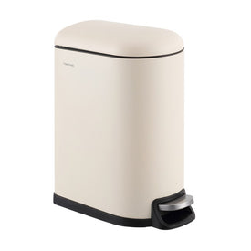 Roland Mini 2.6-Gallon Step-Open Trash Can - Limestone Beige