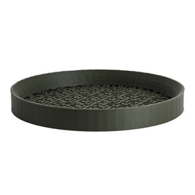 Drew 6.5" Modern Geometric Indoor Eco-Friendly 3D-Printed Plant Saucer - Olive