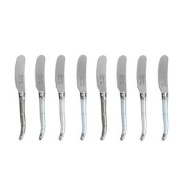 Laguiole Spreaders 8-Piece Set with Mother of Pearl Handles