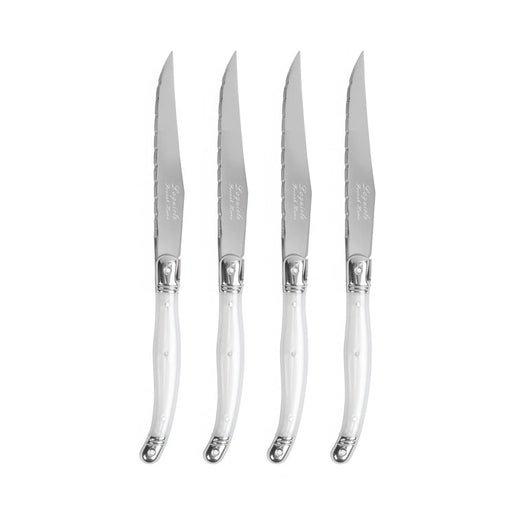 Laguiole Steak Knives Set of 4 - Pearlized White