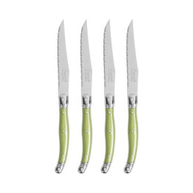 Laguiole Steak Knives Set of 4 - Spring Green