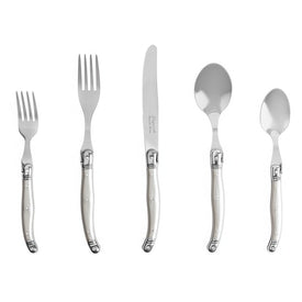 Laguiole 20-Piece Stainless Steel Flatware Set (Service for 4) - Pewter