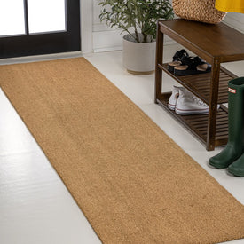 Peater Classic Casual Commercial Natural Coir 2' x 8' Doormat - Light Brown