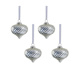 Mazzi Silhouette Swirl Hanging Ornaments Set of 4