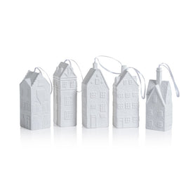 Amsterdam Assorted House Ornaments Set of 5